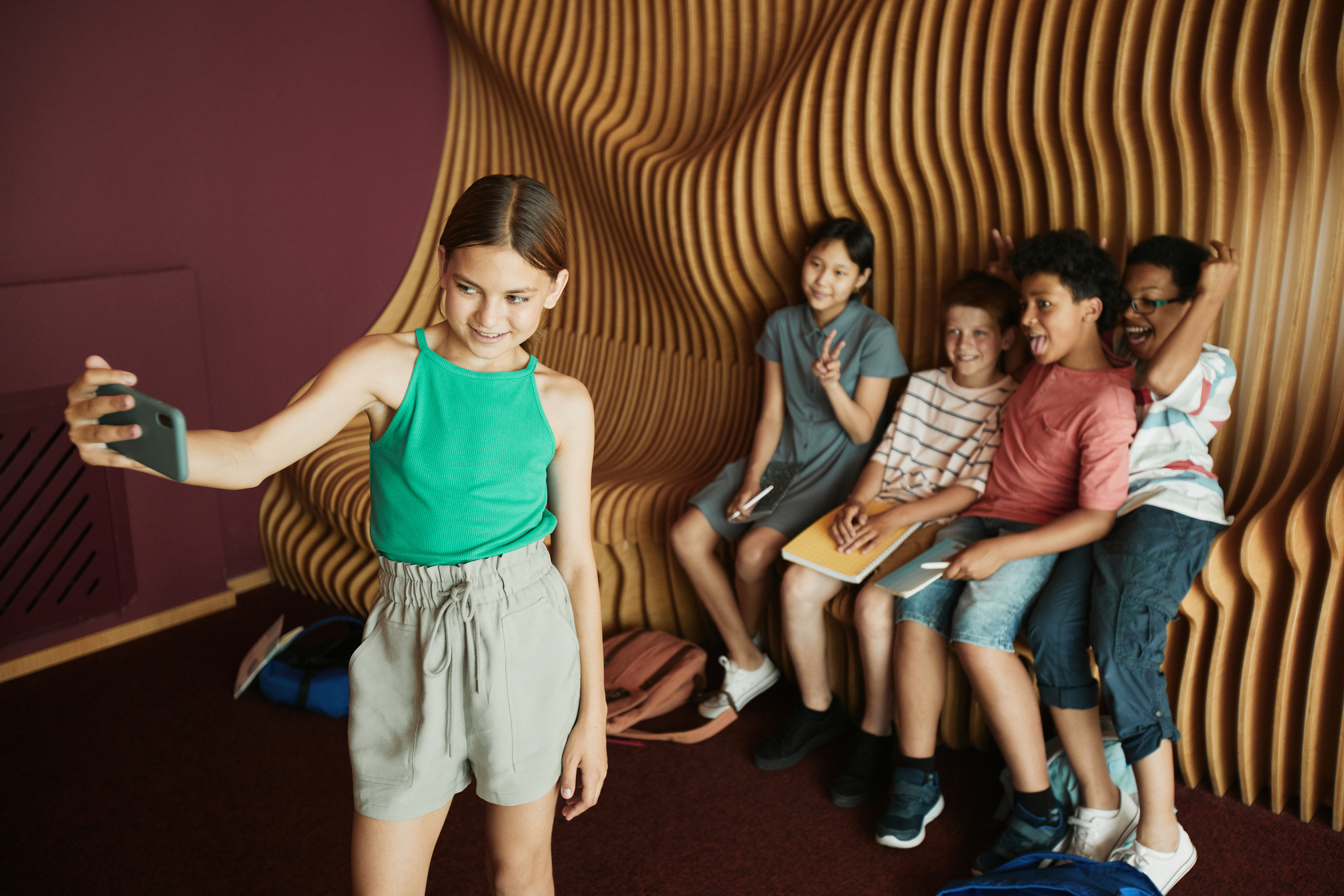 Group of Students Taking a Group Picture